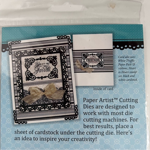 Hot Off The Press Paper Artist Cutting Die, 4 Lacy Rectangle Frames - Picture 4 of 5